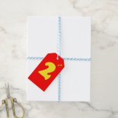 2 nummer cadeaulabel (Met Touw)
