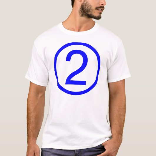 2, NUMMER TWEE T-SHIRT (Voorkant)