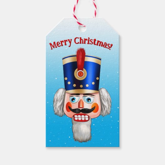 2 Nutty Nutcracker Speelgoed Soldiers Cadeaulabel (Voorkant)