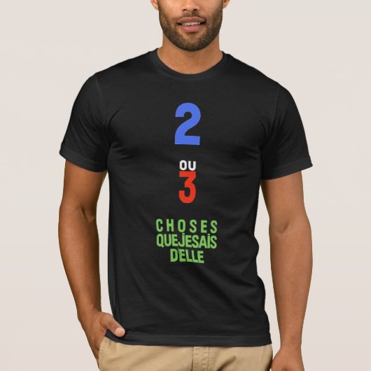 2 of 3 dingen t-shirt (Voorkant)