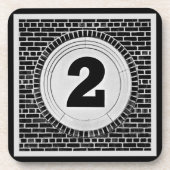 2 Ook twee in zwart en wit? Bier Onderzetter (Voorkant)