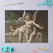 2 ook zittende retro cupids tissuepapier (Craft)