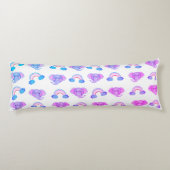 2 op 1 Rainbogen en olifantenkoppen Lichaamskussen (Achterkant)