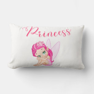2 op 1 roze prinses Fairy Lumbar Pillow Kussen