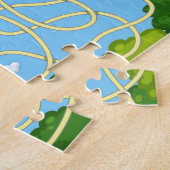 2 op 1, schattig kleurrijk honingbijen- en bijenwi legpuzzel (Zijkant)