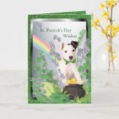 2. Originele Jack Russell Gezondheid Geluk Kaart (Gele Bloem)
