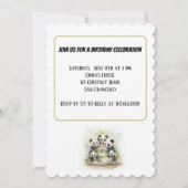 2 Ouders 3 Kinder - Waterverf Verjaardag Kaart (Achterkant)