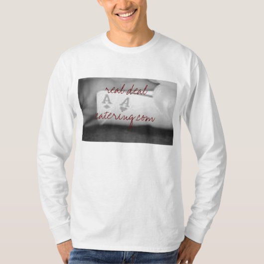 2 ozen, echte deal catering.com t-shirt (Voorkant)