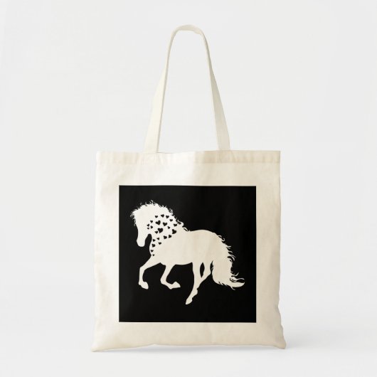 2- Paard Shirt, Paard Liefhebber T-shirt, Meisjes  Tote Bag (Voorkant)