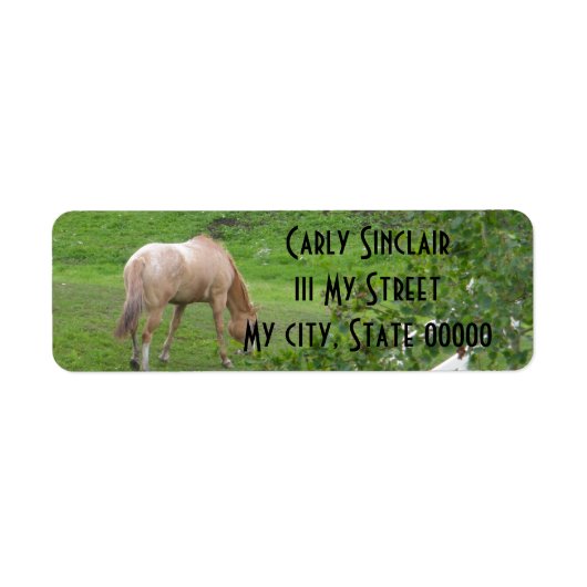 2 paarden etiket (Voorkant)