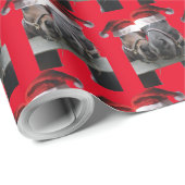 2 paarden met kerstcadeauPetten Cadeaupapier (Rol Hoek)