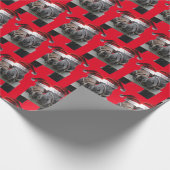 2 paarden met kerstcadeauPetten Cadeaupapier (Hoek)