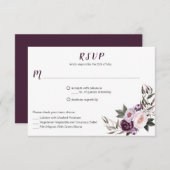 #2 Paarse Plum Pink Pioenrozen Boeket Menu Keuze (Voorkant / Achterkant)