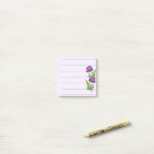 2 Paarse Rozen met varens Post-it® Notes (Op bureau)