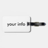 2 paarse zeemeerminnen bagagelabel (Achterkant horizontaal)