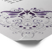 #2 Paarse zilveren zilveren zwenkrooster Poster (Hoek)