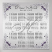 #2 Paarse zilveren zilveren zwenkrooster Poster (Voorkant)