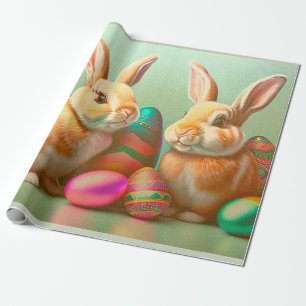 2 paasbundel en Collectie van eieren Cadeaupapier