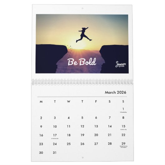 2 pagina's 2025 Kalender (Mar 2026)