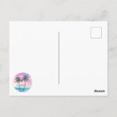 2 palmbomen briefkaart (Achterkant)