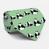 2 panda stropdas (Opgerold)