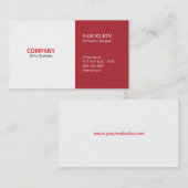 2 Paneel Kardinaal Rood Visitekaartje (Voorkant / Achterkant)