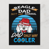 2 Papa Beagle Pa Cooler Briefkaart (Voorkant)