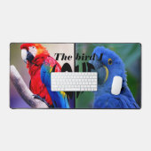 2 papegaaien Fotografie en Tekst Custom Monogram D Bureaumat (Keyboard & Muis)