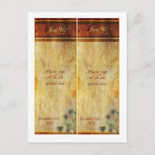 2 Peacock Feather Save the Date Bladwijzer Aankondigingskaart (Voorkant)