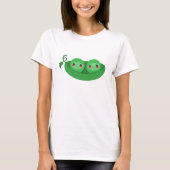 2 PEAS in een POD - t-shirt (Voorkant)