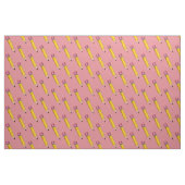 #2 Pencil Sharp Pink Yellow School Engels leraar Stof (Fat Quarter)