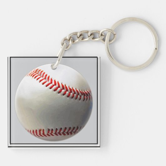 2 Persoonlijke Baseball Keychains Jouw tekst Sleutelhanger (Achterkant)