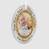 2 Persoonlijke foto's met zijdes 1 of 2 Ornament (voorkant)