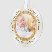 2 Persoonlijke foto's met zijdes 1 of 2 Ornament (voorkant)