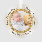 2 Persoonlijke foto's met zijdes 1 of 2 Ornament (voorkant)