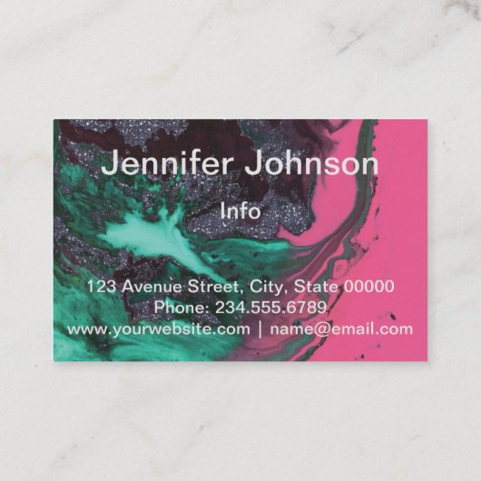 2. Persoonlijke kaart, abstract Visitekaartje (Achterkant)