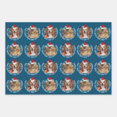 2 Pet Photo Santy Paws Little Helpers Santa Hat Inpakpapier Vel (Voorkant 3)