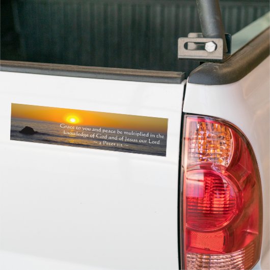 2 Peter 1:2 Bumpersticker (Op Truck)