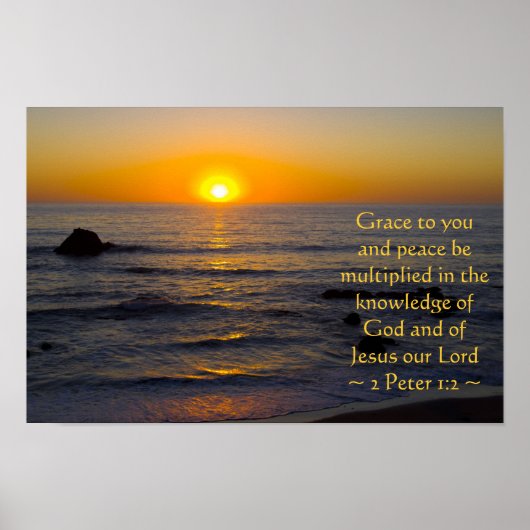 2 Peter 1:2 Poster (Voorkant)