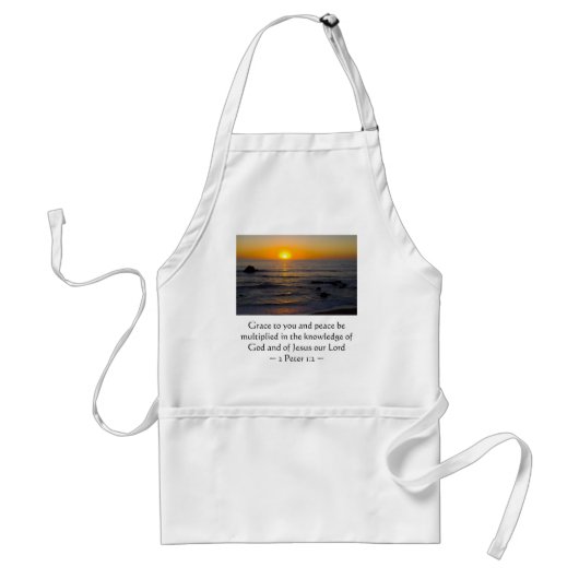 2 Peter 1:2 Standaard Schort (Voorkant)