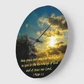 2 Peter 1:2 zonnesmeerbare verse klok (Hoek)