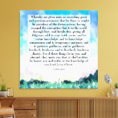 2 Peter 1:4-8  Canvas Afdruk (Insitu (Woonkamer))