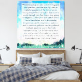 2 Peter 1:4-8 Canvas Afdruk (Insitu (Slaapkamer))