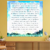 2 Peter 1:4-8 Canvas Afdruk (Insitu (Woonkamer))