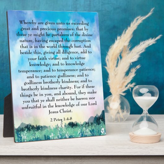 2 Peter 1:4-8 Fotoplaat (Zijkant)