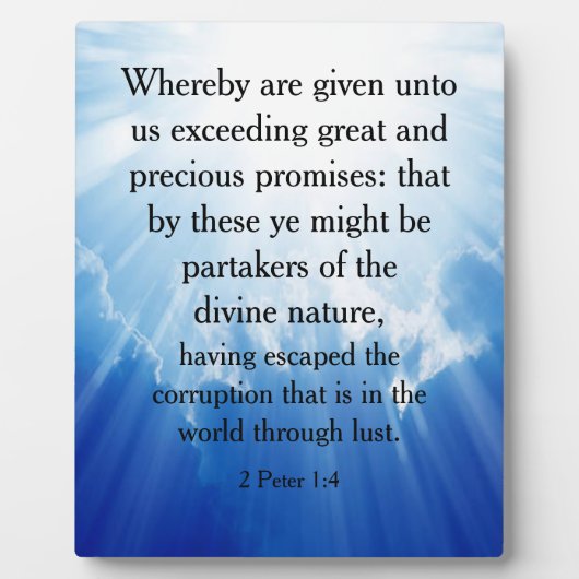 2 Peter 1:4 Fotoplaat (Voorkant)