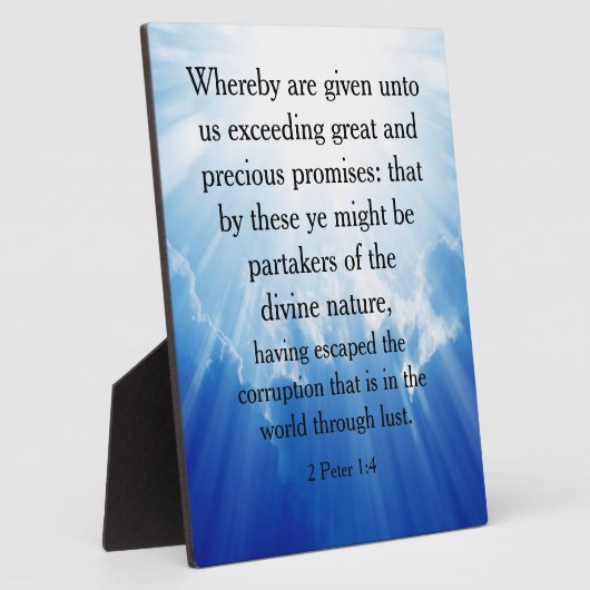 2 Peter 1:4 Fotoplaat (Zijkant)