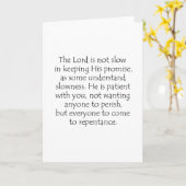 2 Peter 3 9 Kaart (Gele Bloem)