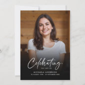 2-Photo Celebration of Life/Funeral/Memorial Kaart (Achterkant)