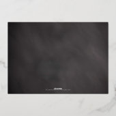 2-Photo Chalkboard  kerstfeest Folie Feestdagenkaart (Achterkant)